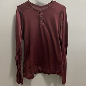 Lululemon Long Sleeve Shirt - Maroon (L)